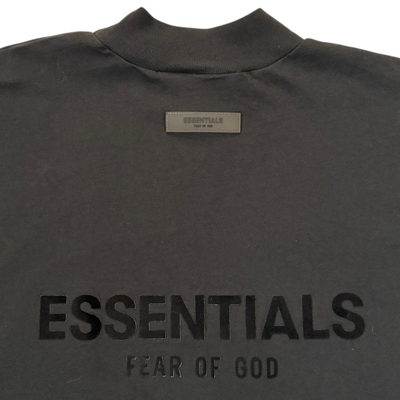 Fear of God Other - Fear of God Essentials Black Long Sleeve Moc-Neck T-Shirt Cotton Oversized Small